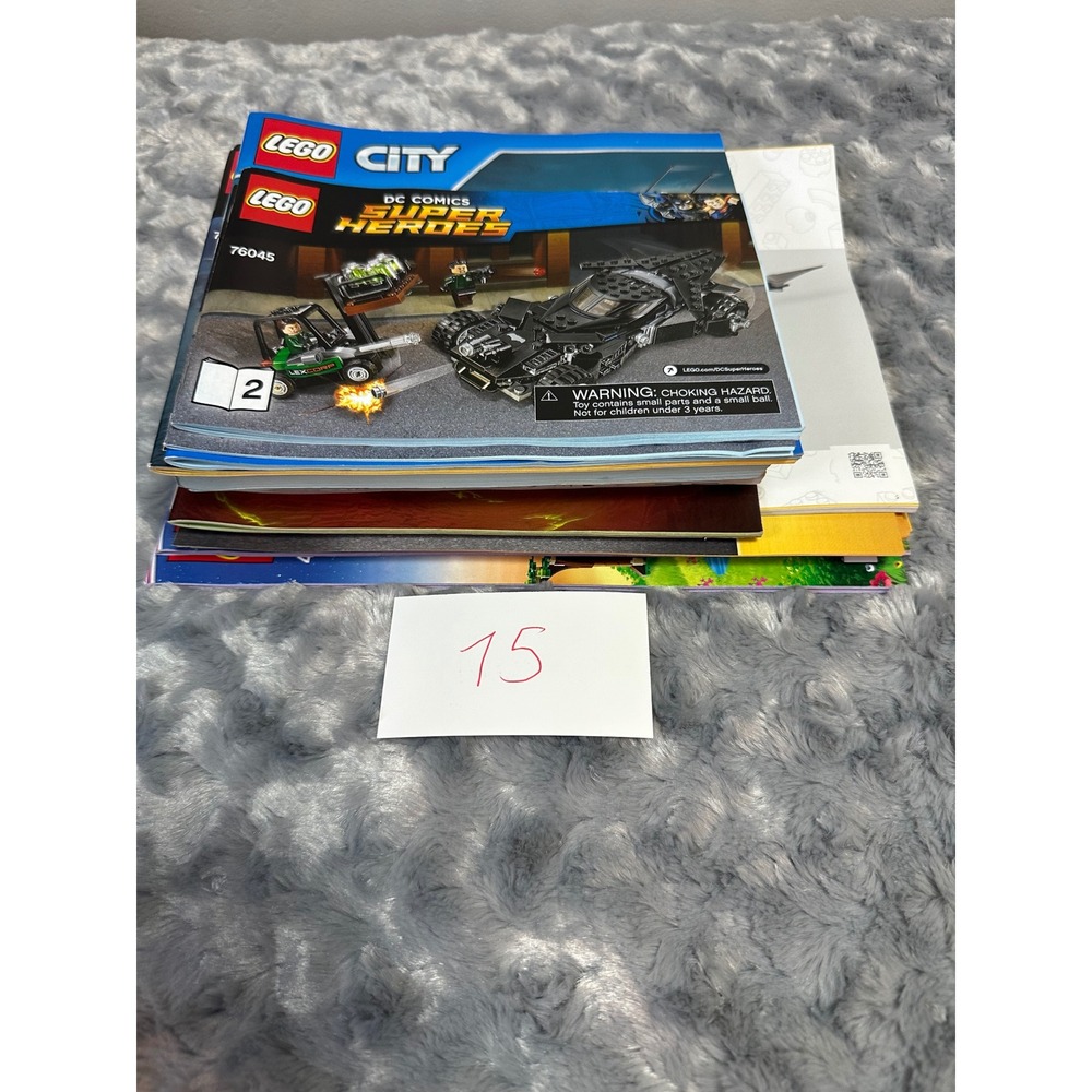 LEGO Instruction Manual Lot Star Wars DC Super Heroes Disney City Mars Mission,